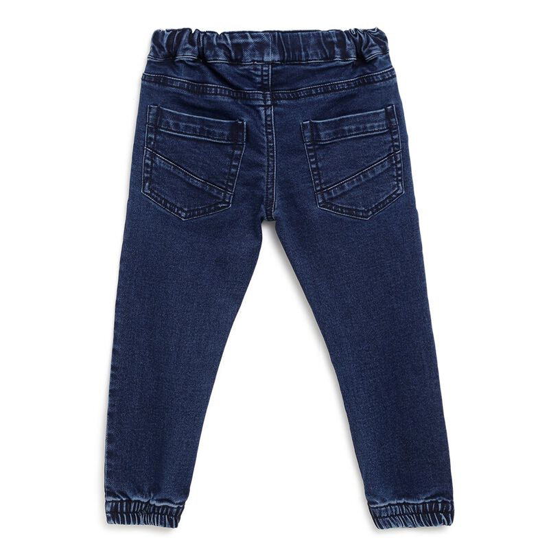 Boys Medium Blue Long Knitted Trousers image number null